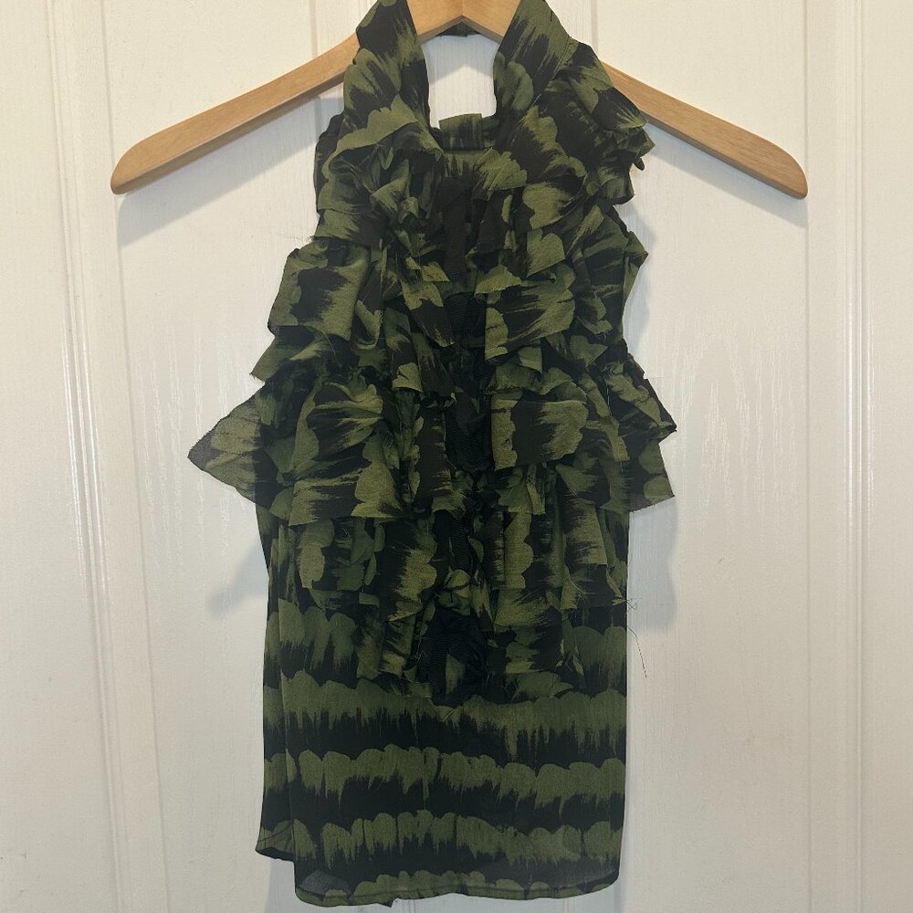 L.A.M.B. halter top blouse 95% silk Sz 4